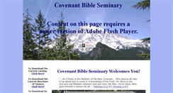 Desktop Screenshot of covenantbibleseminary.org