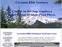 Tablet Screenshot of covenantbibleseminary.org